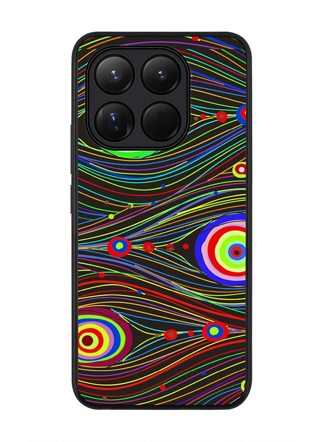 For Xiaomi 15T Case,Slim fit Camera Protection, Shockproof Thin Phone cover  - Peacock Eyes